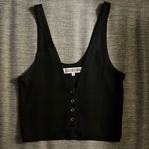 Joah Brown Snap Crop Tank